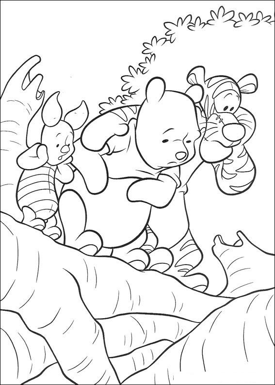 Plansa de colorat cu Winnie de Pooh 59 56